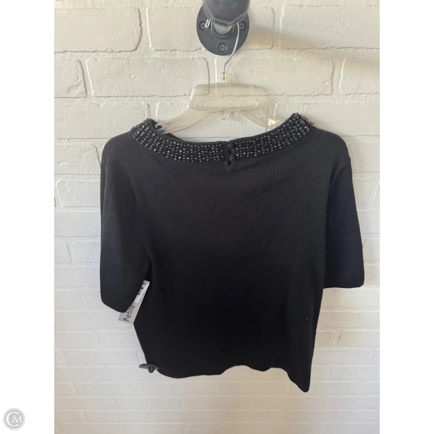 Sweater Short Sleeve By Talbots In Black, Size: Xlp