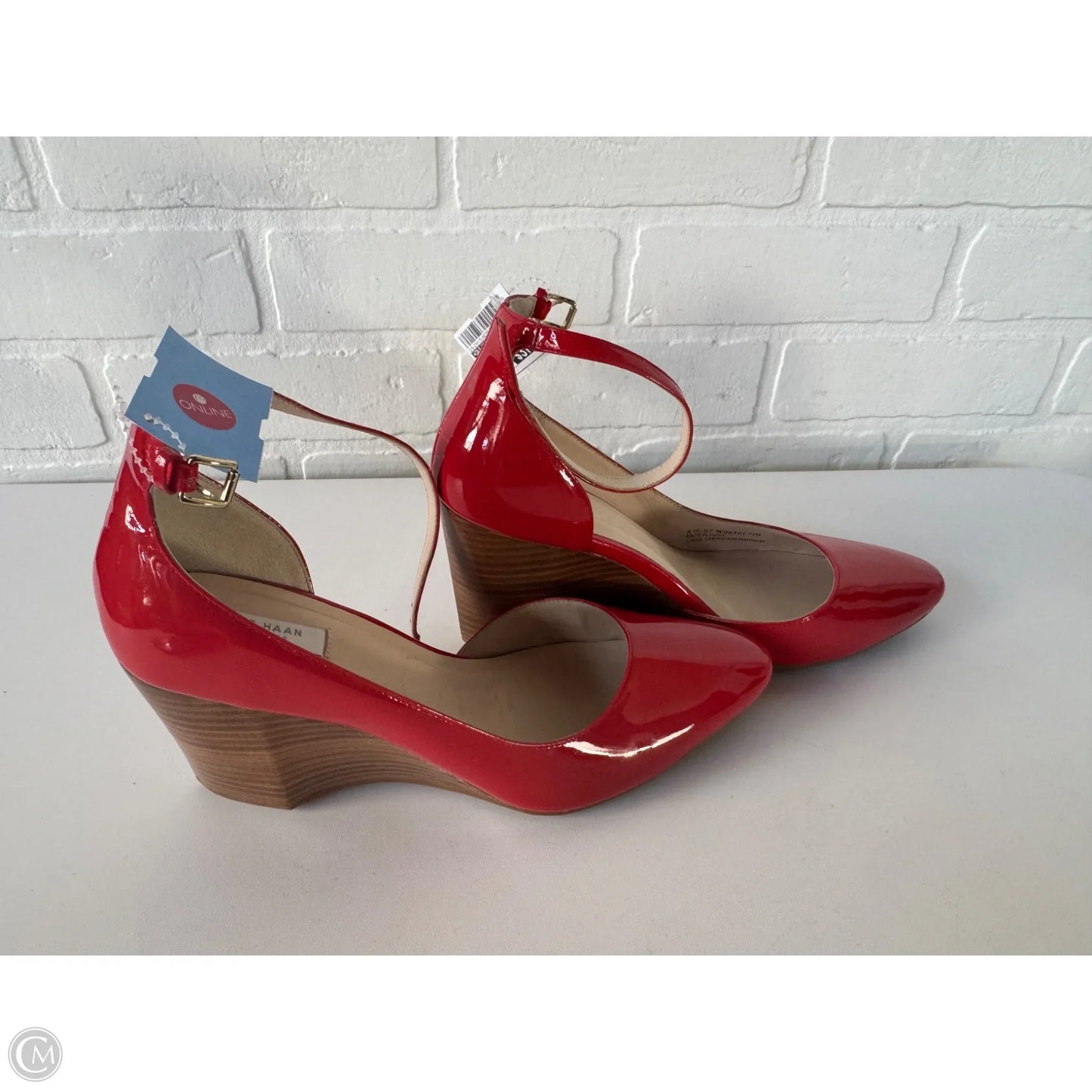 Shoes Heels Wedge By Cole-haan In Red, Size: 7.5