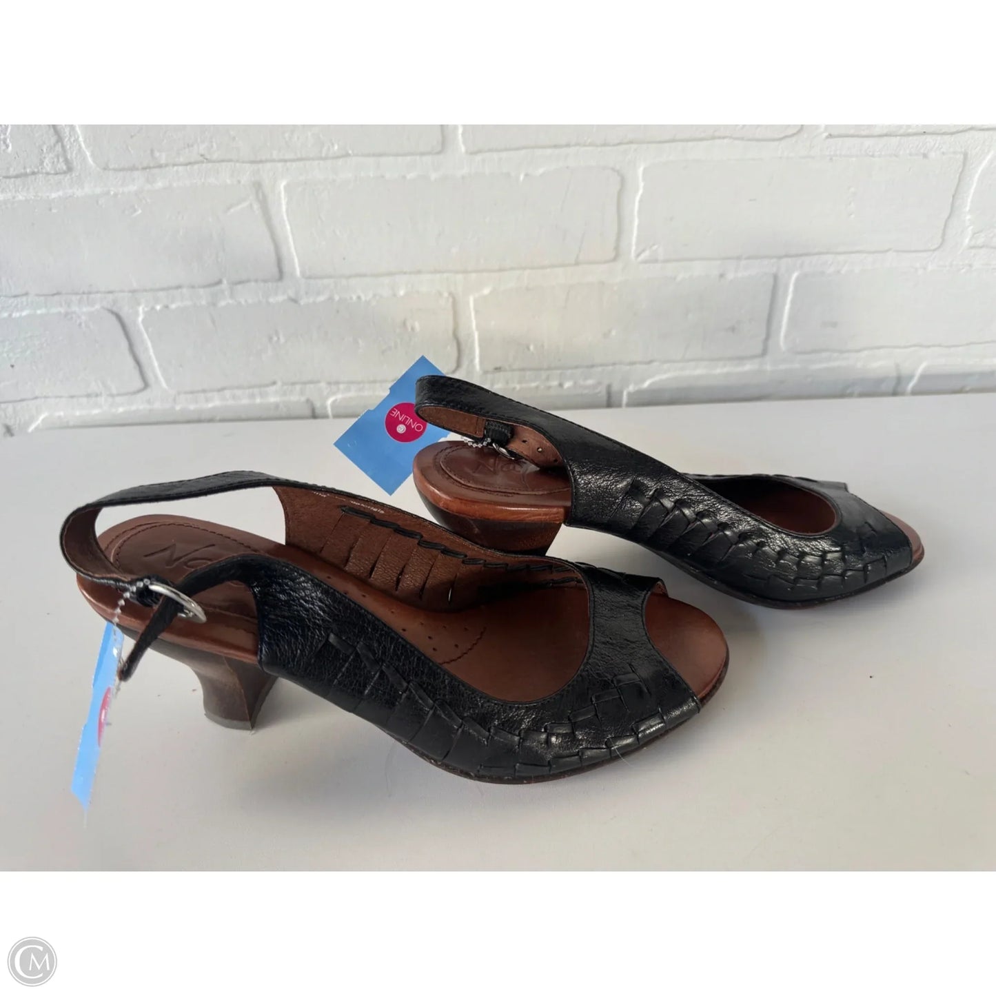 Sandals Heels Block By Cmb In Black, Size: 7.5