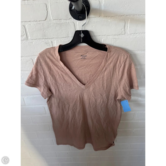 Top Short Sleeve Basic By Madewell In Tan, Size: Xs