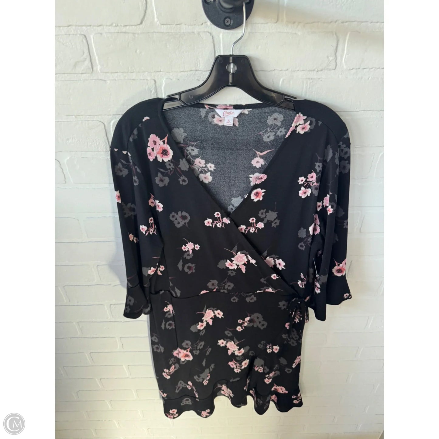 Dress Casual Short By Candies In Black & Pink, Size: Xl