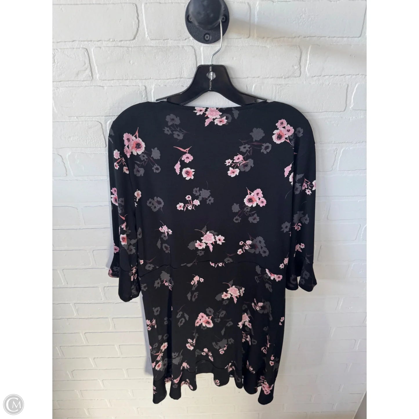 Dress Casual Short By Candies In Black & Pink, Size: Xl