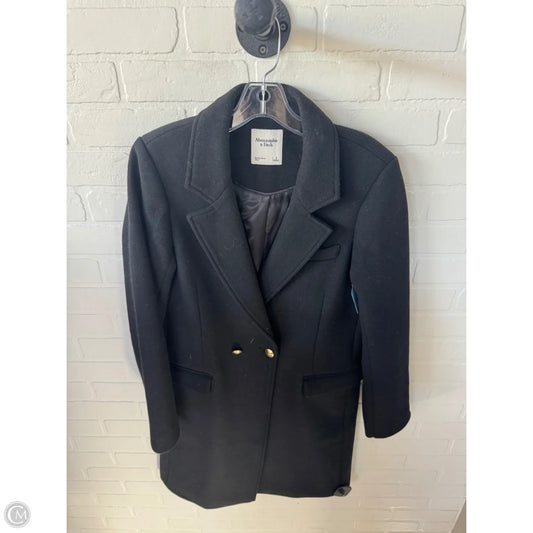 Coat Peacoat By Abercrombie And Fitch In Black, Size: S