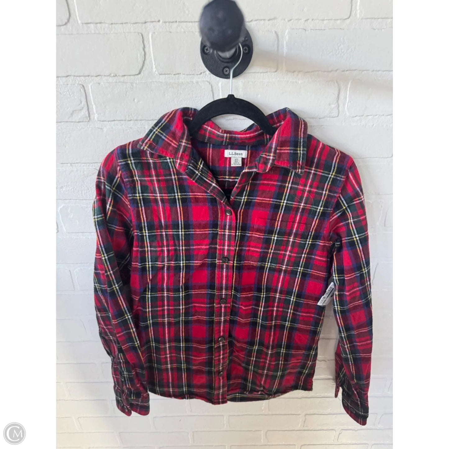 Top Long Sleeve By L.l. Bean In Red, Size: Xs