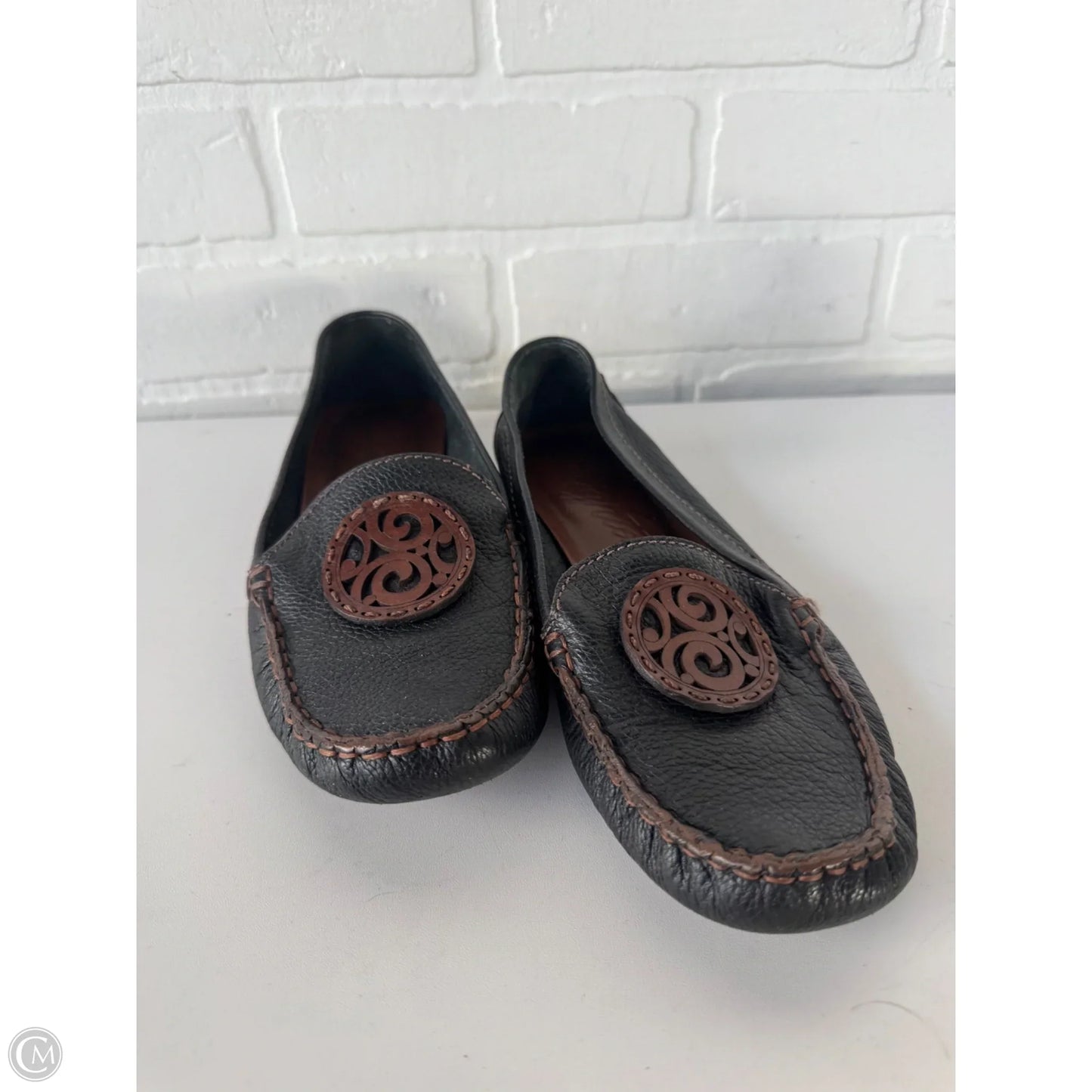 Shoes Flats By Brighton In Black & Brown, Size: 7.5