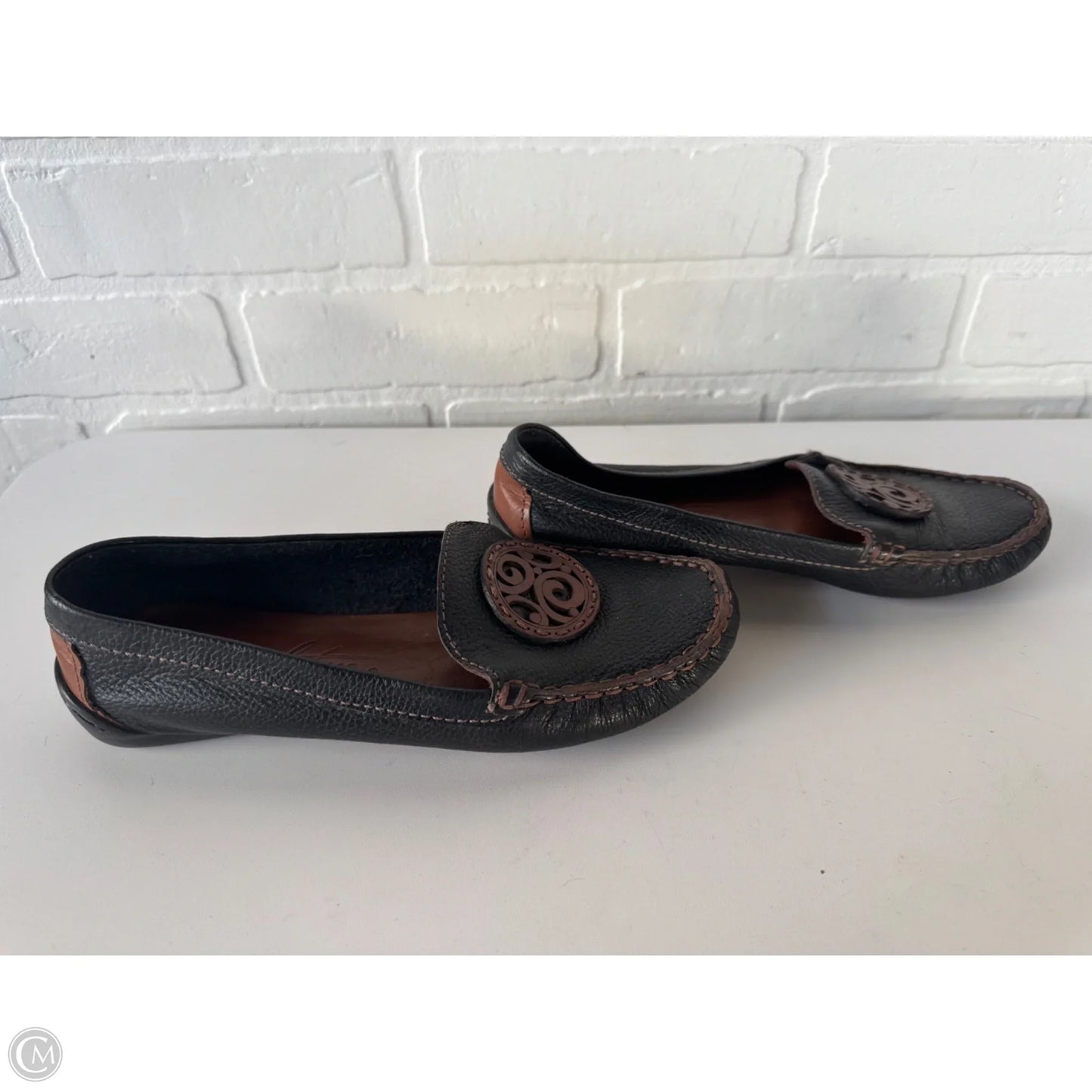 Shoes Flats By Brighton In Black & Brown, Size: 7.5