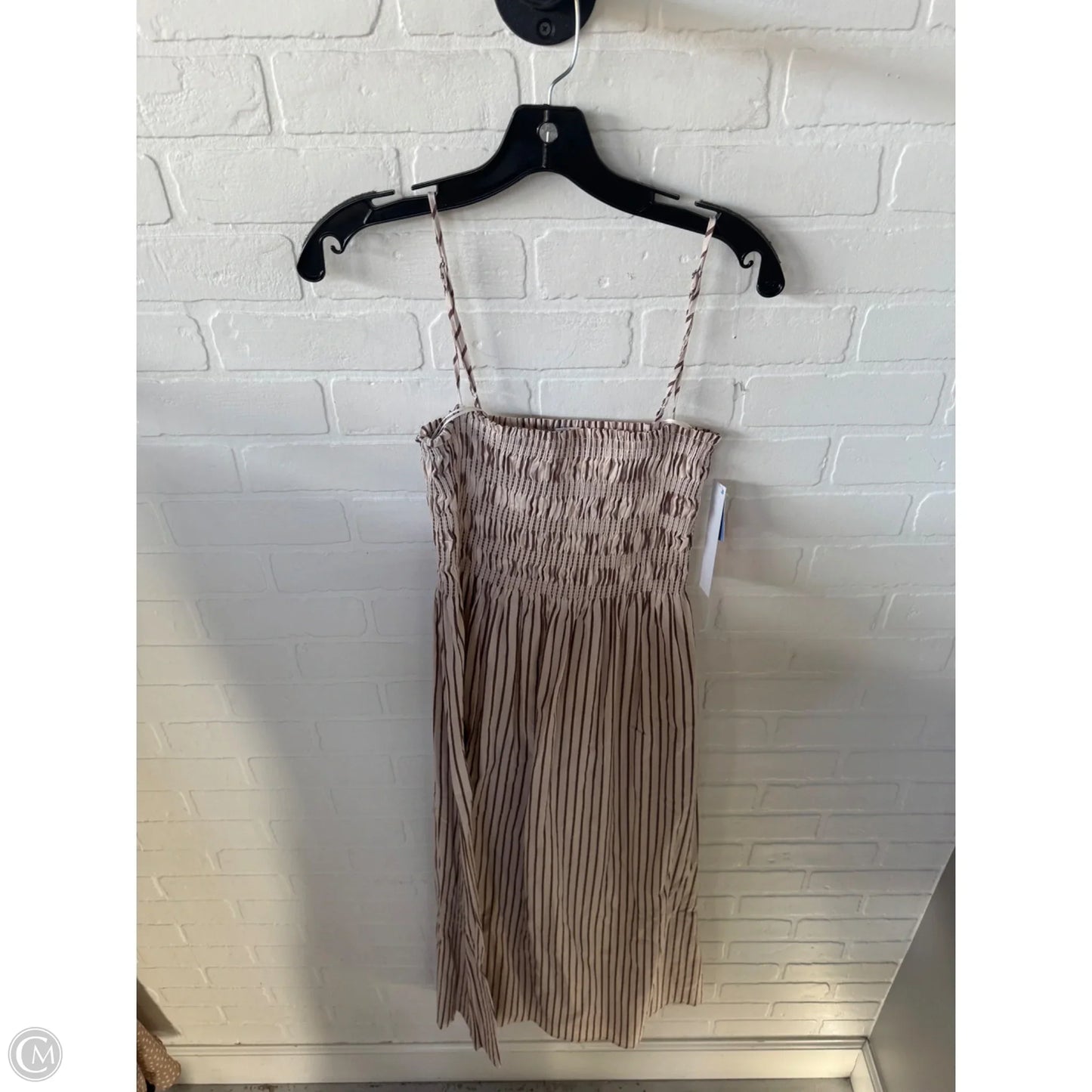 Dress Casual Midi By Pistola In Brown & Tan, Size: S