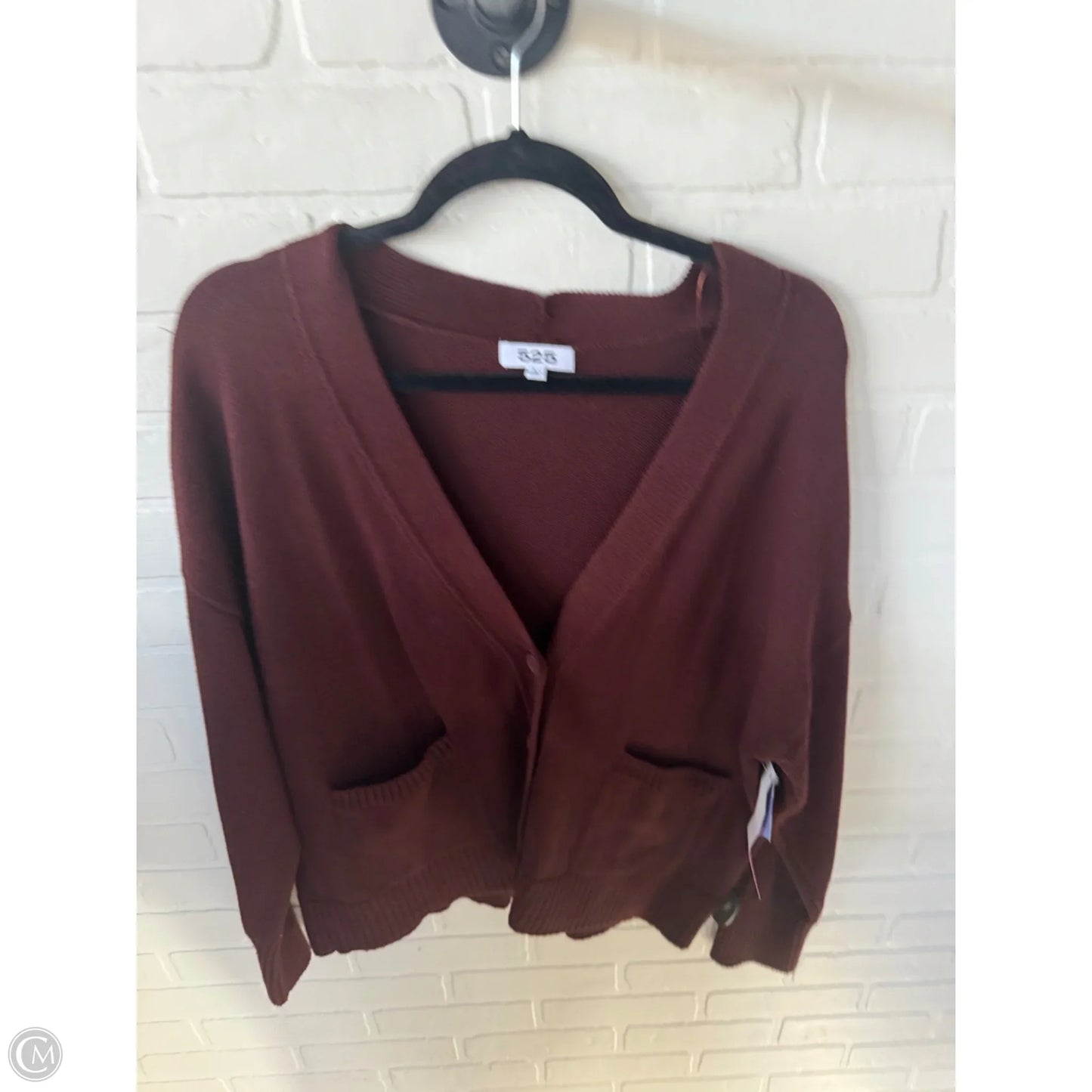 Sweater Cardigan By 525 In Brown, Size: L