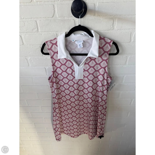 Athletic Dress By Sigrid Olsen In Pink & White, Size: L