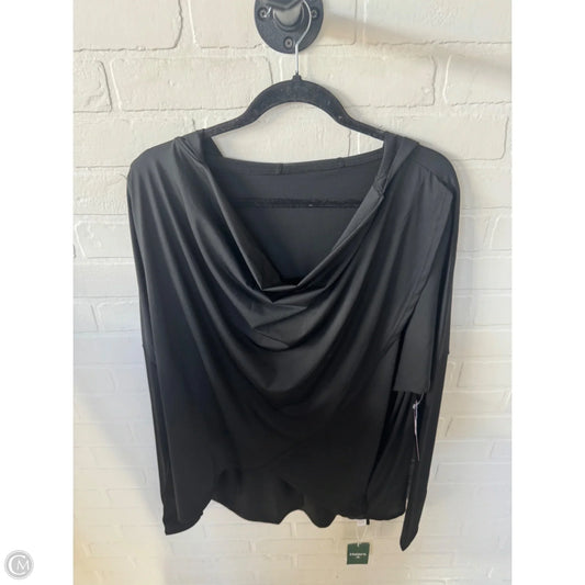 Athletic Top Long Sleeve Hoodie By Halara In Black, Size: Xl