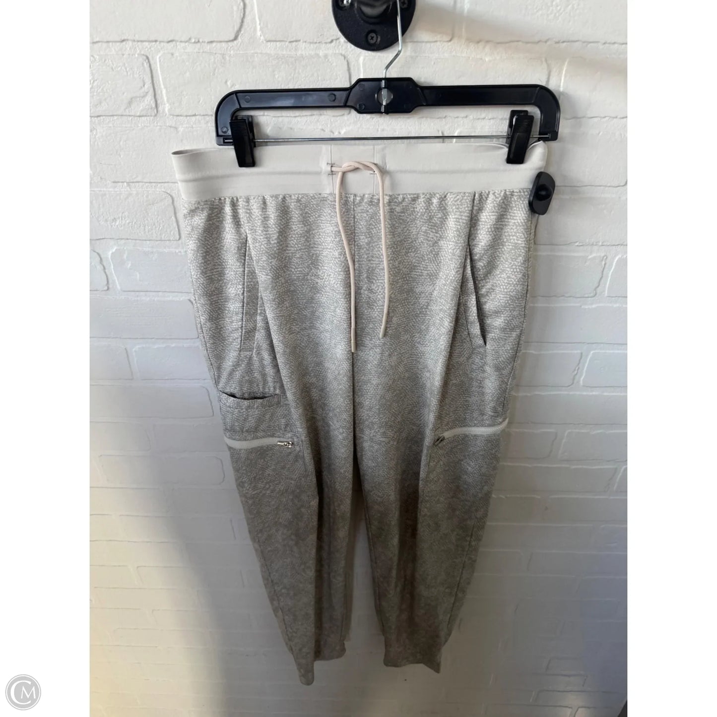 Athletic Pants By Athleta In Cream & Tan, Size: 8