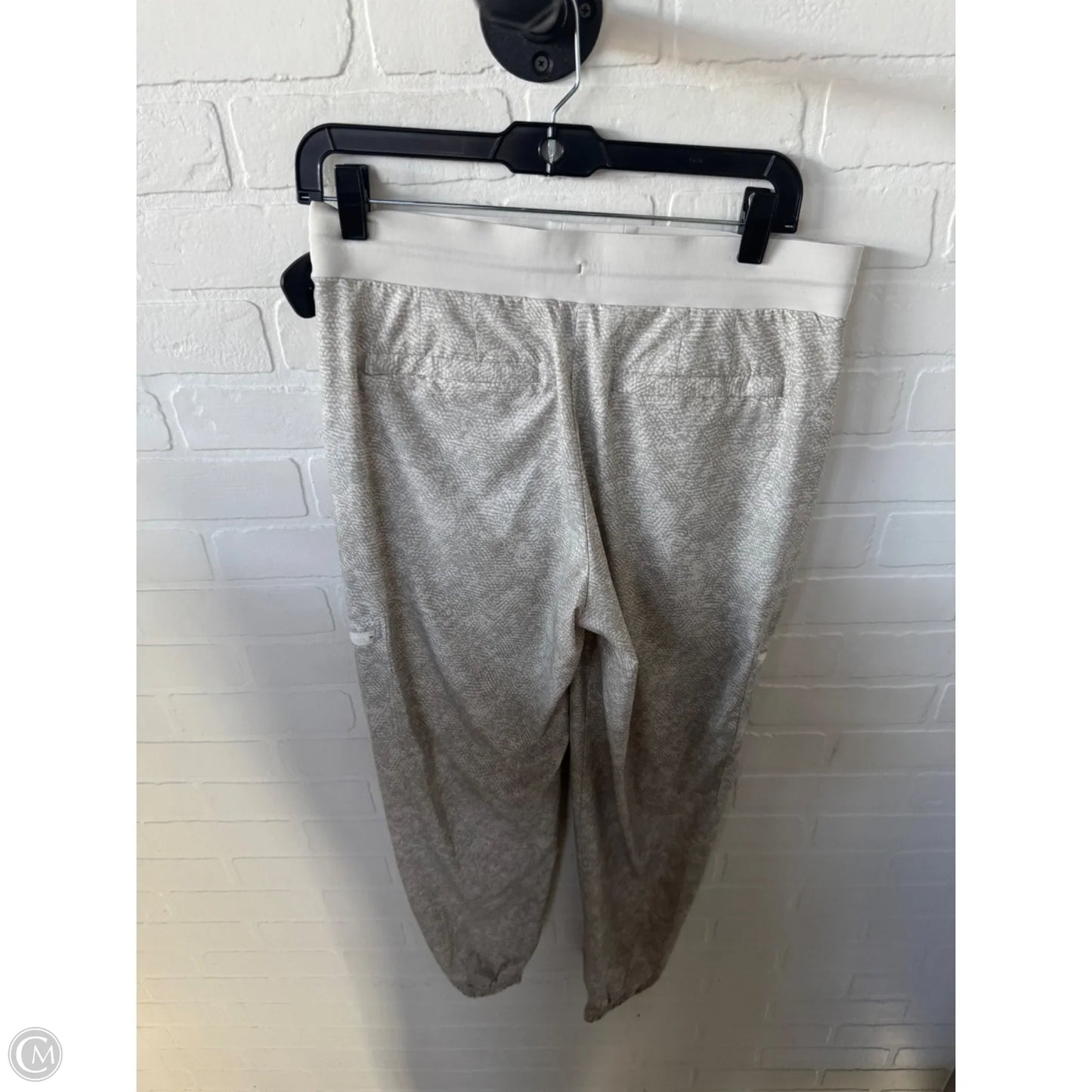 Athletic Pants By Athleta In Cream & Tan, Size: 8