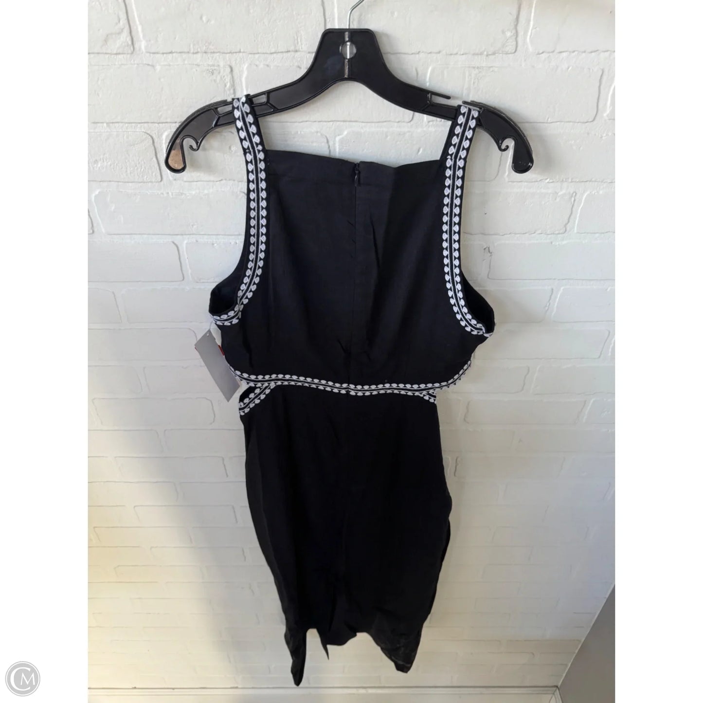 Dress Casual Midi By Ann Taylor In Black & White, Size: M