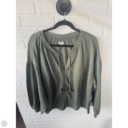Sweatshirt Crewneck By Aerie In Green, Size: L