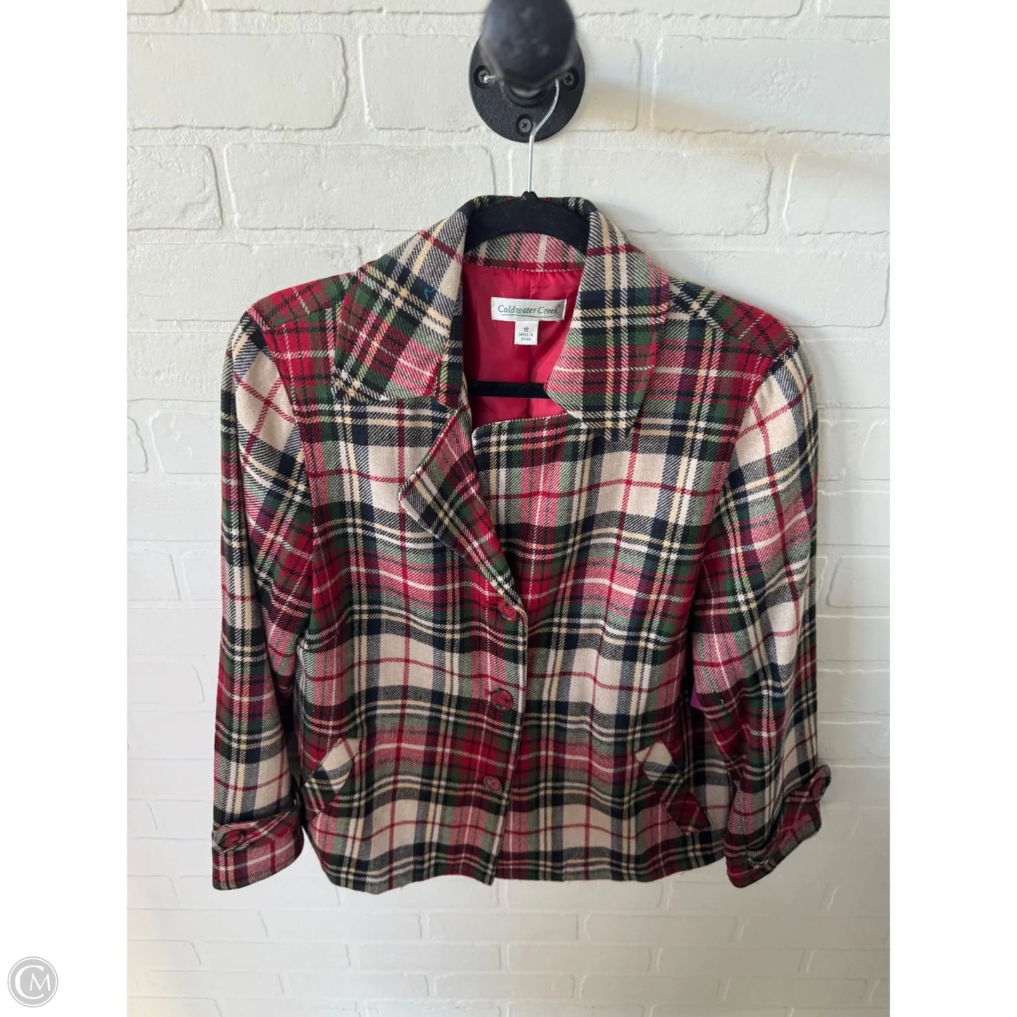 Blazer By Coldwater Creek In Red & Tan, Size: L