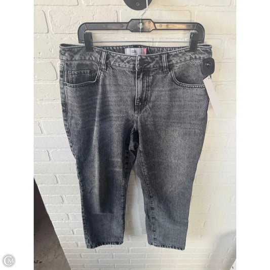 Jeans Boyfriend By Cabi In Black Denim, Size: 8
