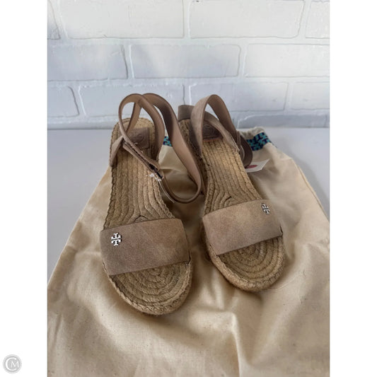 Sandals Designer By Tory Burch In Tan, Size: 8