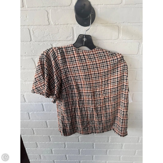 Top Short Sleeve By A New Day In Brown & Orange, Size: S