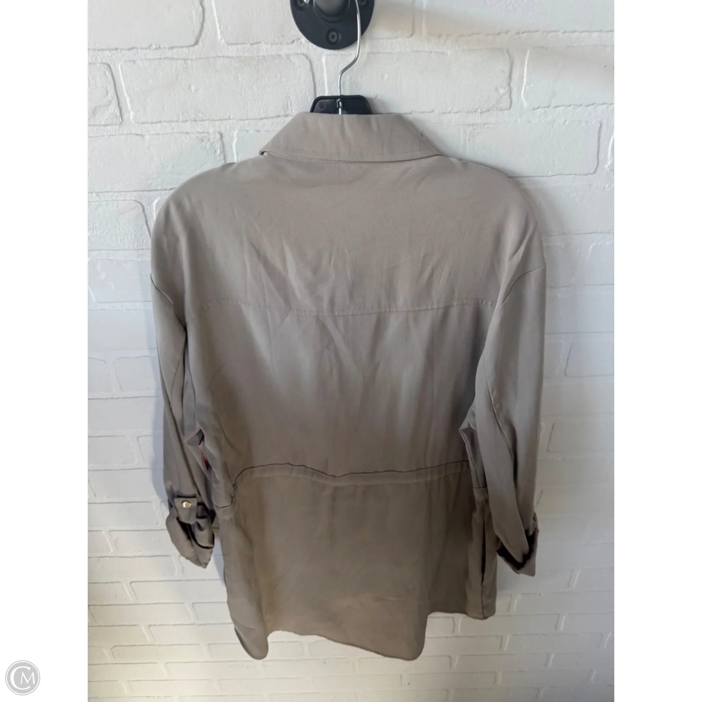 Jacket Shirt By Zara In Tan, Size: M