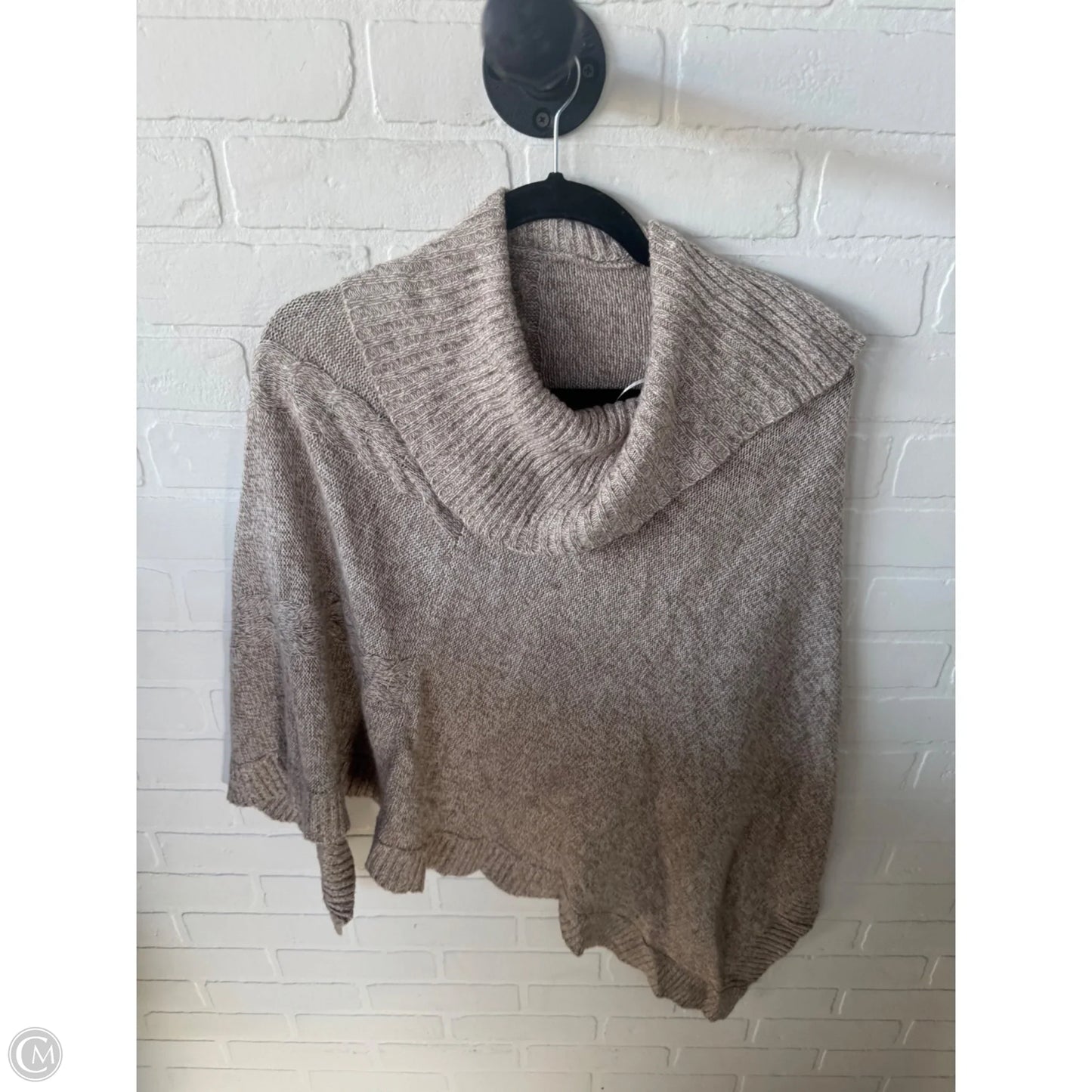 Poncho By Karen Scott In Tan, Size: S