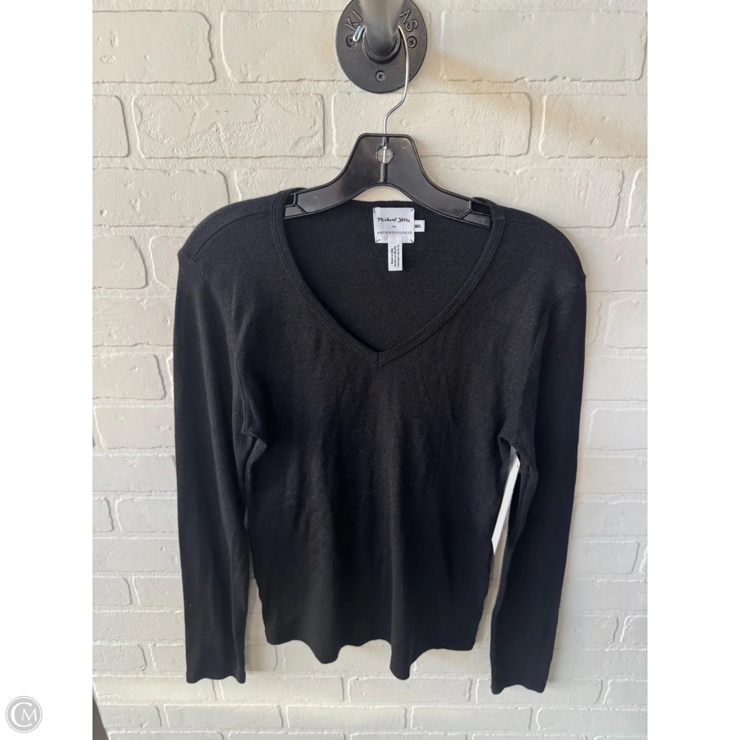 Top Long Sleeve Basic By Michael Stars In Black, Size: M