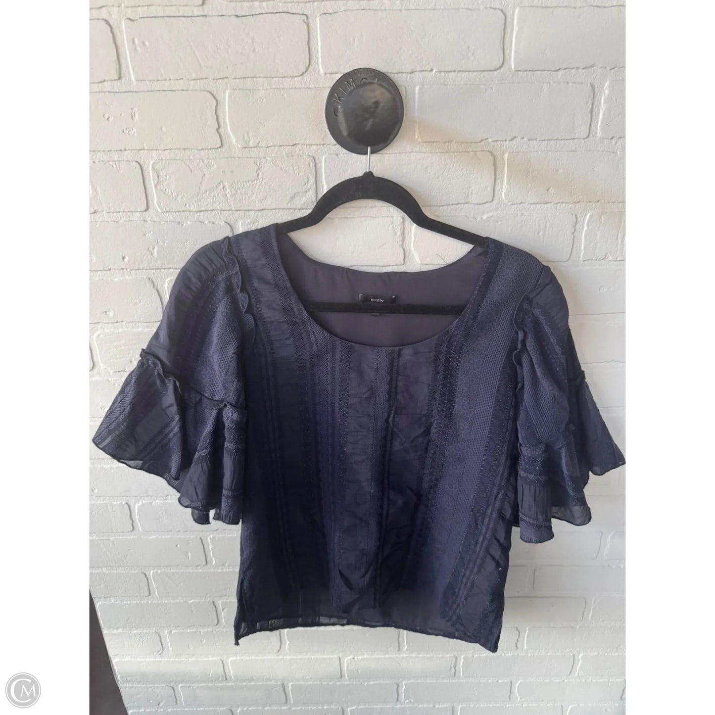 Top Short Sleeve By Drew In Purple, Size: Xs