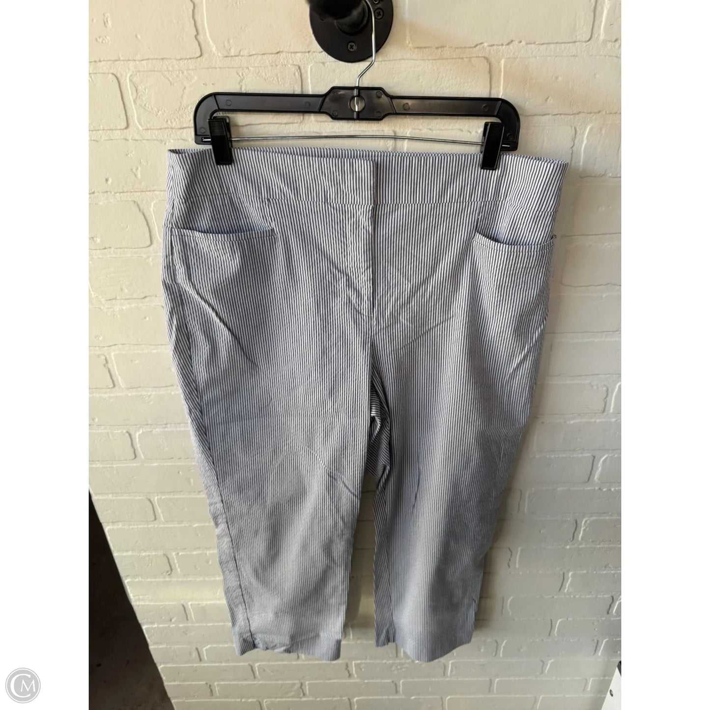 Pants Other By Ann Taylor In Grey & White, Size: 14
