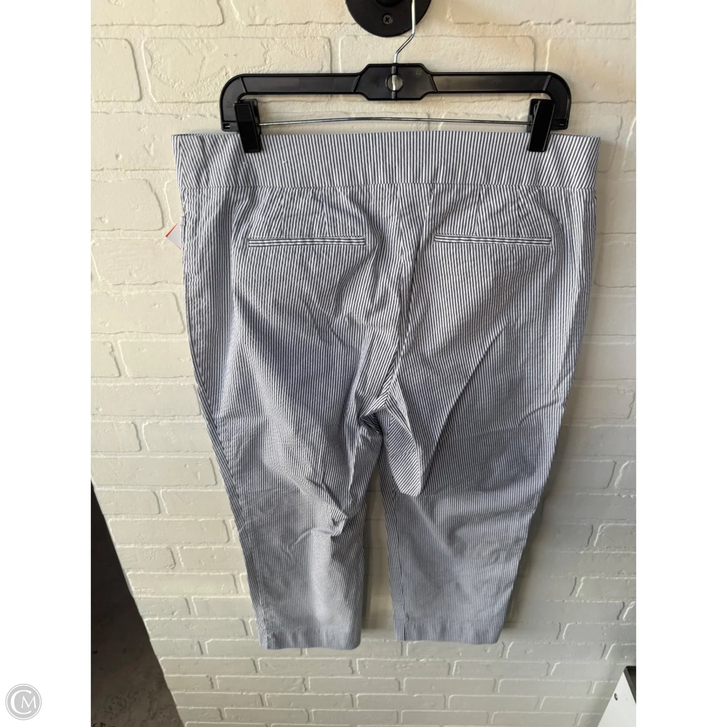 Pants Other By Ann Taylor In Grey & White, Size: 14