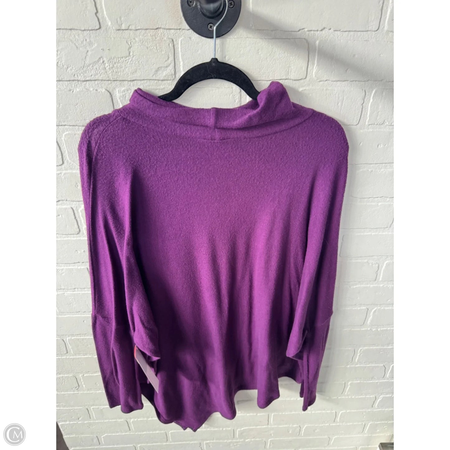 Top Long Sleeve By Saks Fifth Avenue In Purple, Size: L
