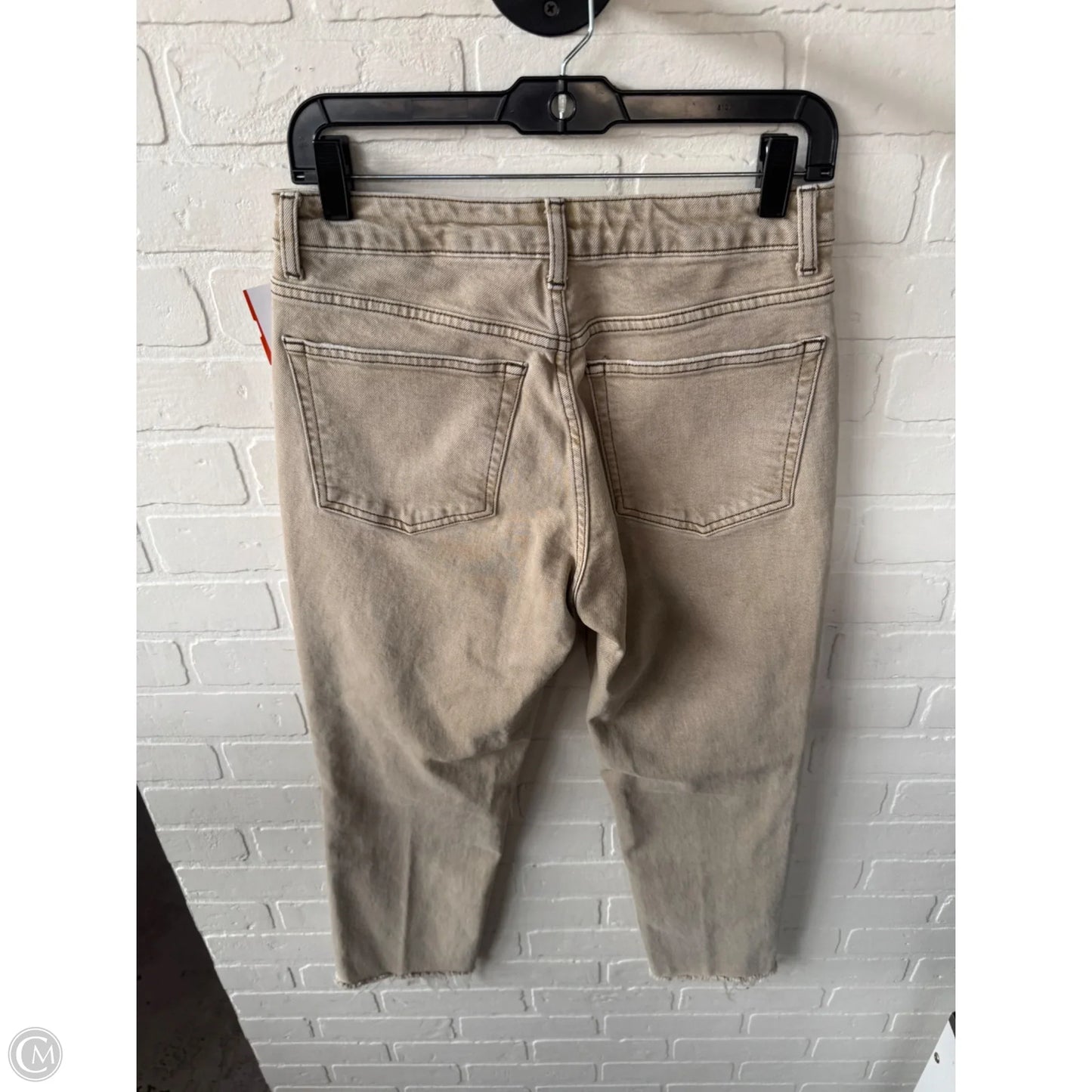 Jeans Straight By Topshop In Tan Denim, Size: 6