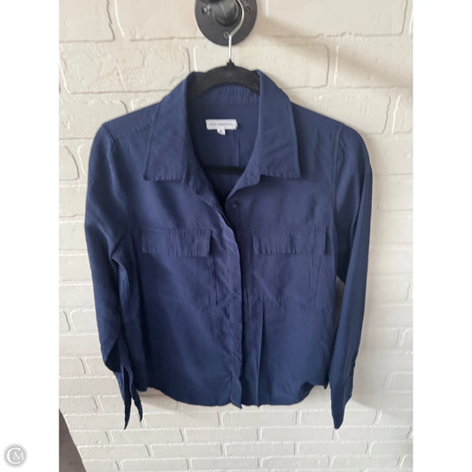 Top Long Sleeve By Good American In Blue, Size: M