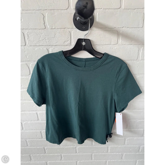 Athletic Top Short Sleeve By Lululemon In Green, Size: Xs