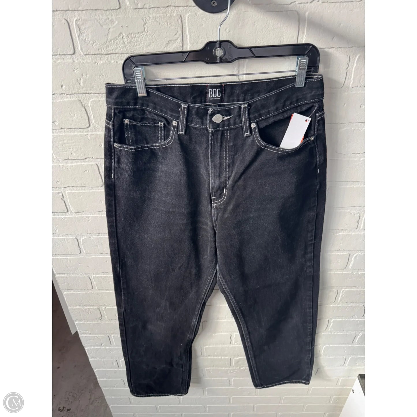 Jeans Boyfriend By Bdg In Black Denim, Size: 12