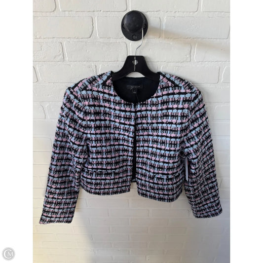 Blazer By Ann Taylor In Black & Blue, Size: M