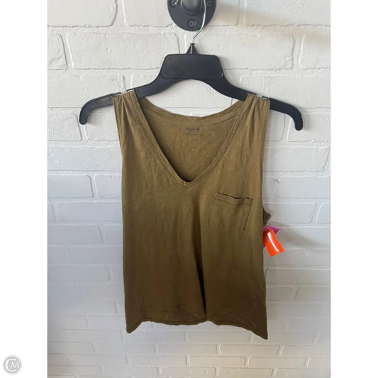Top Sleeveless Basic By Madewell In Green, Size: S