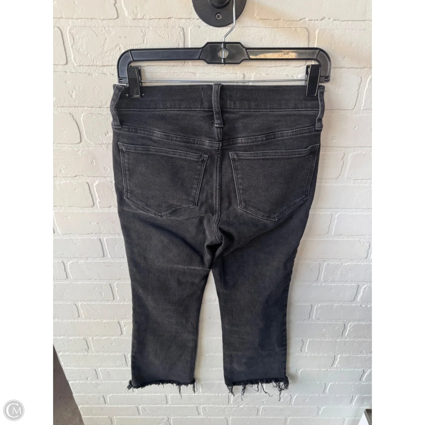 Jeans Cropped By Madewell In Black Denim, Size: 4p