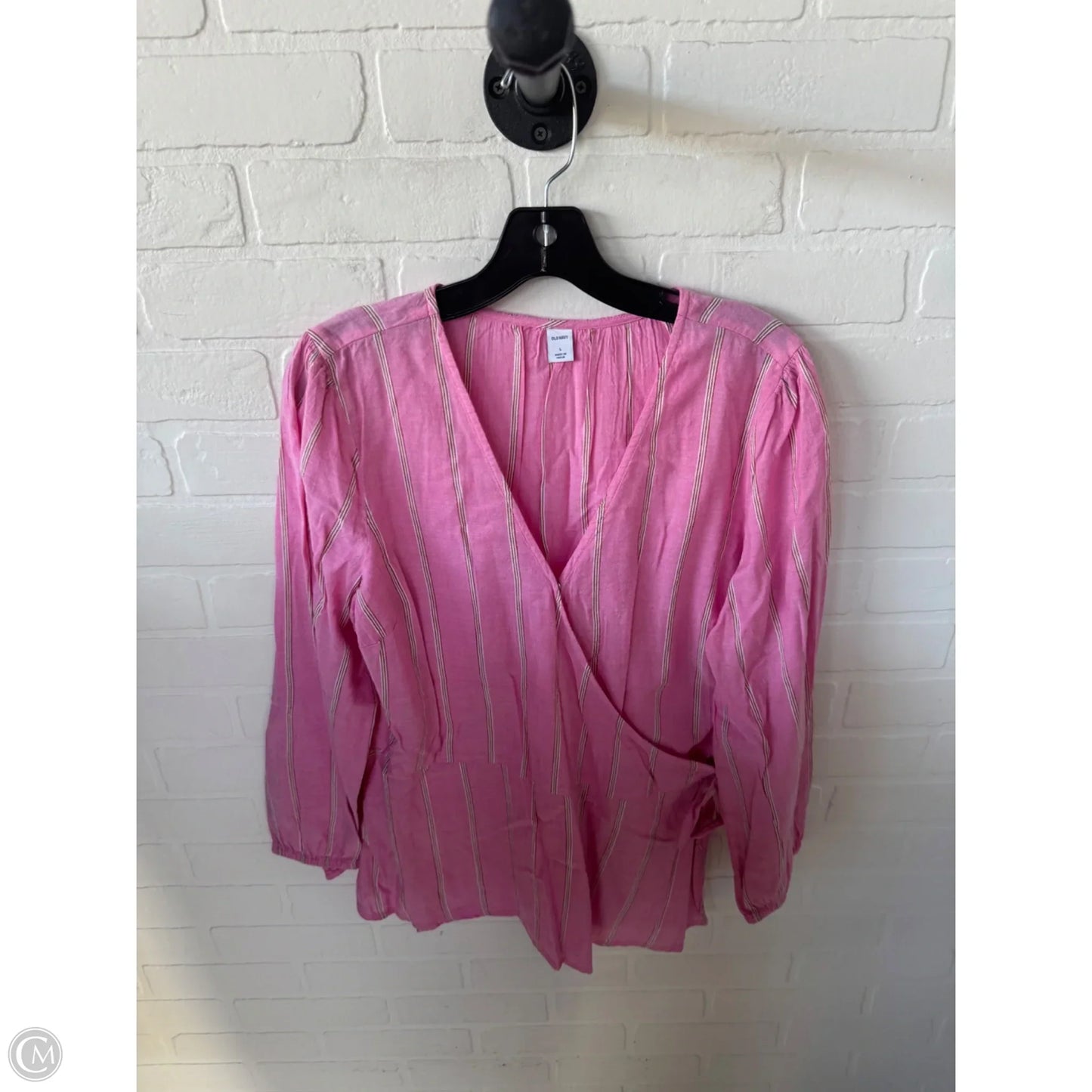 Top Long Sleeve By Old Navy In Pink, Size: L