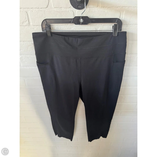 Athletic Leggings Capris By Tangerine In Black, Size: 18