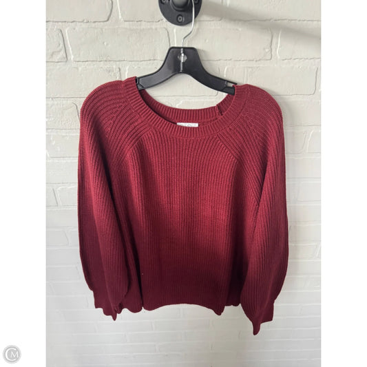 Sweater By Jessica Simpson In Red, Size: Xxl