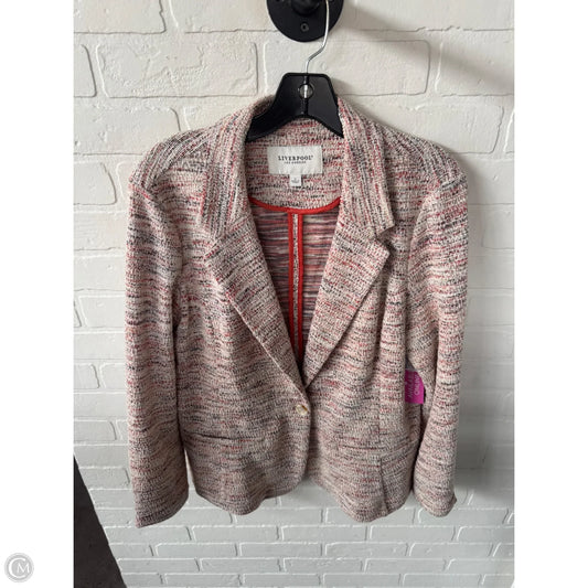 Blazer By Liverpool In Orange & White, Size: L