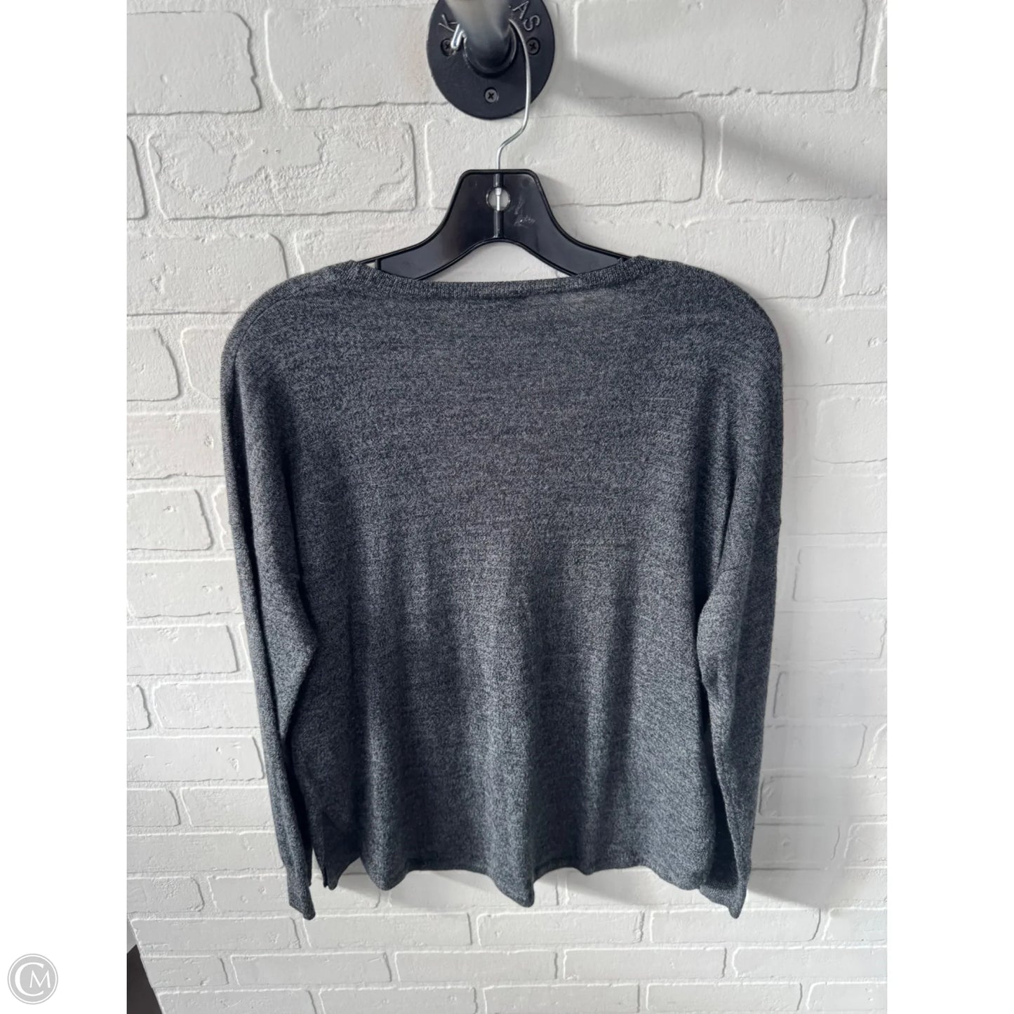Top Long Sleeve By Madewell In Grey, Size: S