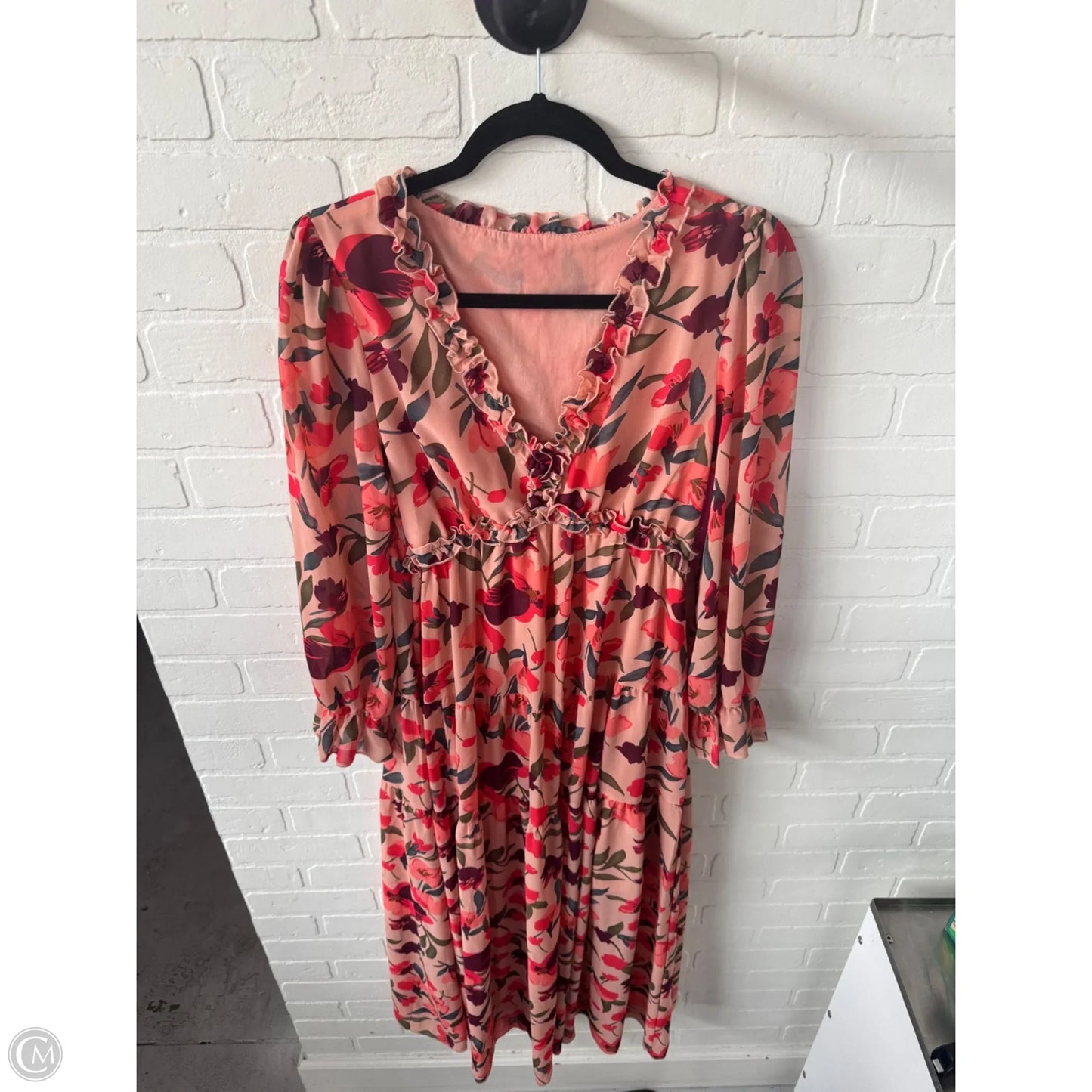 Dress Casual Maxi By Cme In Pink & Purple, Size: S