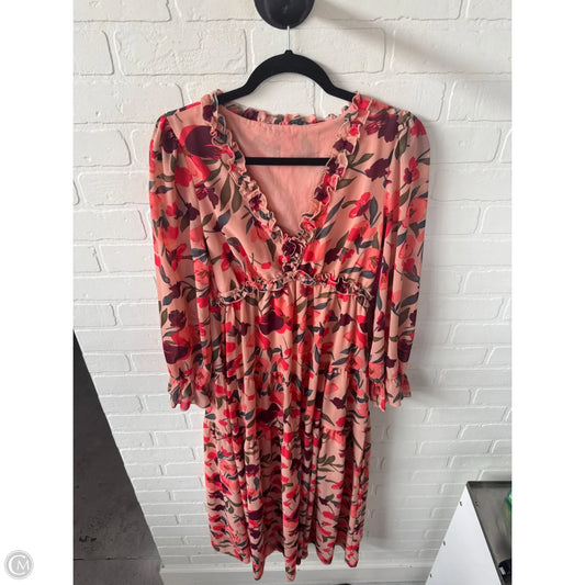 Dress Casual Maxi By Cme In Pink & Purple, Size: S