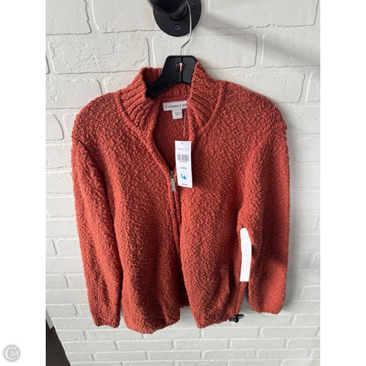 Sweater Cardigan By Coldwater Creek In Orange, Size: L