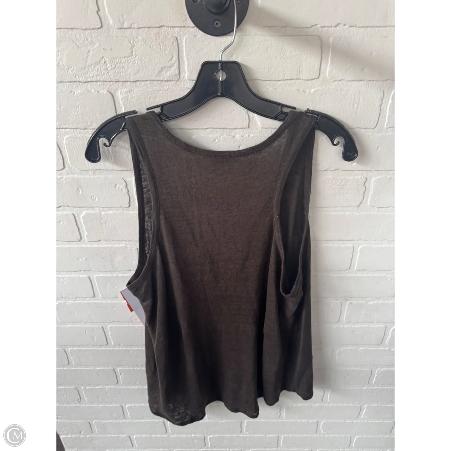 Top Sleeveless By Vince In Brown, Size: L