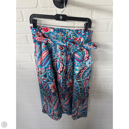 Skirt Midi By Talbots In Blue & Orange, Size: 8