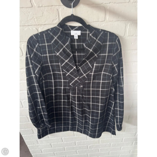 Top Long Sleeve By J. Jill In Black & Tan, Size: Xl