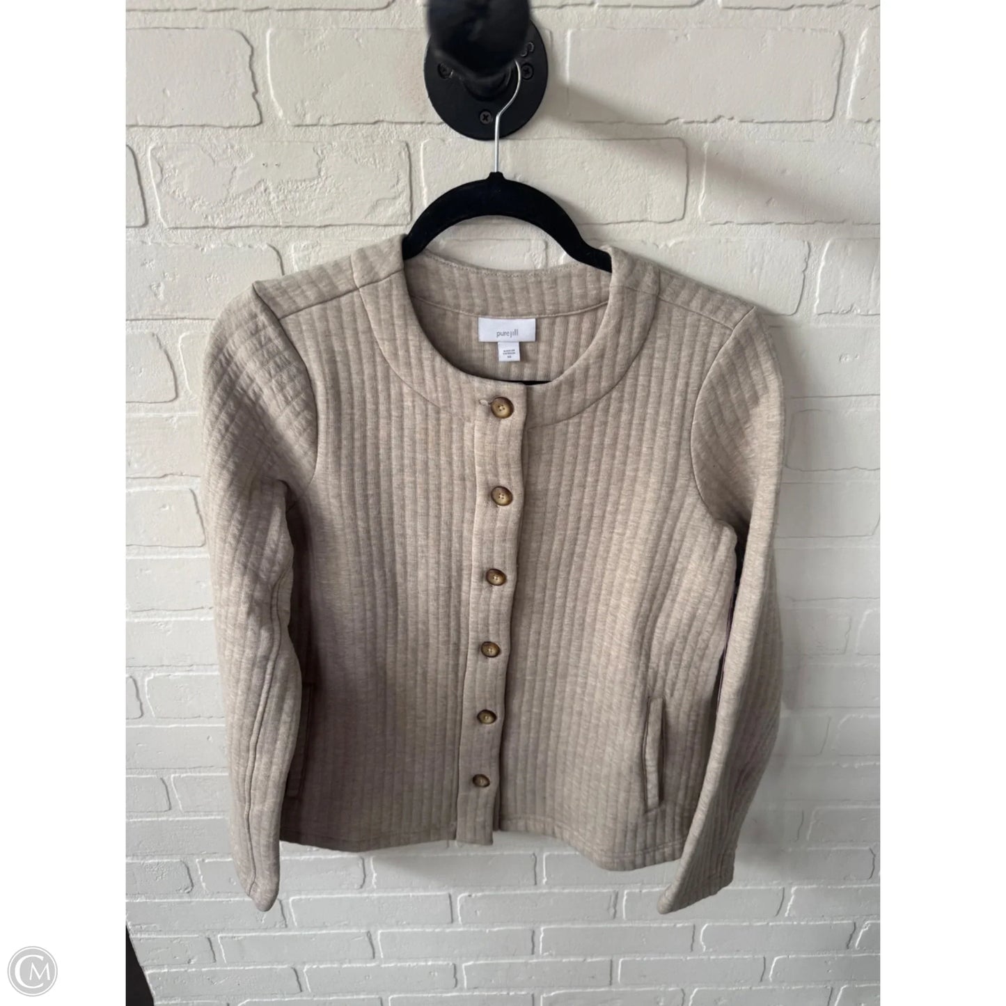 Blazer By Pure Jill In Tan, Size: Xs