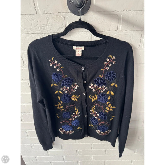 Sweater Cardigan By Sundance In Black & Blue, Size: L