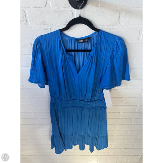 Dress Casual Short By Simply Vera In Blue, Size: M